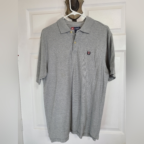 (747) Chaps Men's Classic Polo Shirt,  Size: Small Color: Grey NWOT - Picture 4 of 11